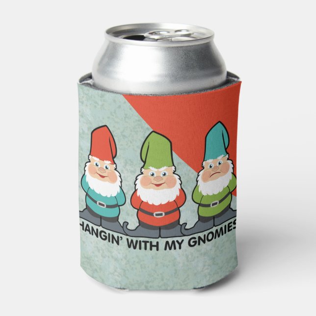 Hanging With My Gnomies Friends Can Cooler (Can Front)