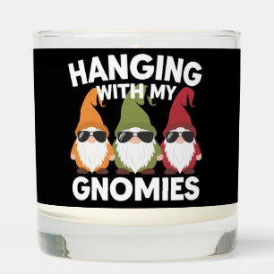 Hanging With My Gnomies Funny Garden Gnome Scented Candle