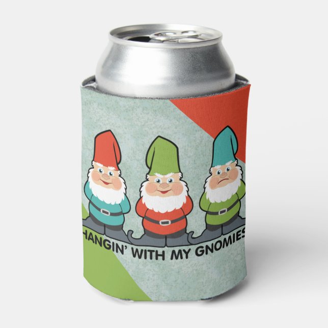 Hanging With My Gnomies Homies Can Cooler (Can Front)
