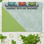 Hanging With My Gnomies Homies Cute Kitchen Towel (Folded)
