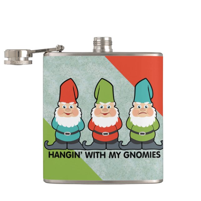 Hanging With My Gnomies Homies Flask (Opened)