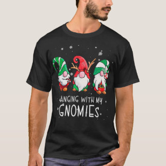 Hanging With My Gnomies Nordic Santa Gnome Christm T-Shirt