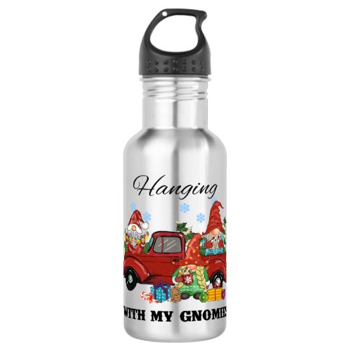 Hanging With My Gnomies Stainless Steel Water Bottle