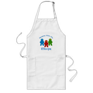 Hanging With My Meeps Game Time Fun Long Apron