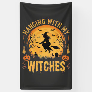 Hanging With My Witches Halloween Design (2) Banner