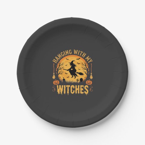 Hanging With My Witches Halloween Design (2) Paper Plates
