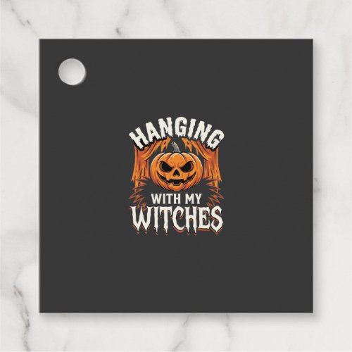 Hanging With My Witches Halloween Pumpkin Favor Tags