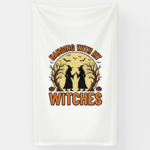 Hanging With My Witches Vintage Halloween Design_1 Banner