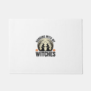 Hanging With My Witches Vintage Halloween Design ( Doormat