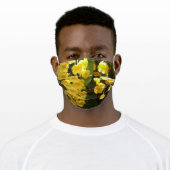 Hanging Yellow Orchids Tropical Flowers Adult Cloth Face Mask (Worn)