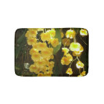 Hanging Yellow Orchids Tropical Flowers Bath Mat