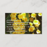 Hanging Yellow Orchids Tropical Flowers Business Card