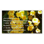 Hanging Yellow Orchids Tropical Flowers Business Card Magnet