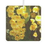 Hanging Yellow Orchids Tropical Flowers Car Air Freshener