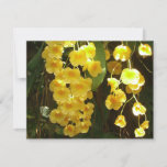 Hanging Yellow Orchids Tropical Flowers Card