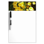 Hanging Yellow Orchids Tropical Flowers Dry Erase Board
