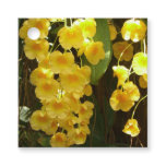 Hanging Yellow Orchids Tropical Flowers Favor Tags