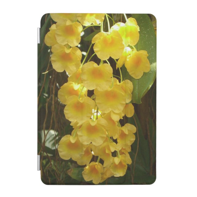 Hanging Yellow Orchids Tropical Flowers iPad Mini Cover (Front)