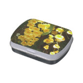 Hanging Yellow Orchids Tropical Flowers Jelly Belly Tin (Side)