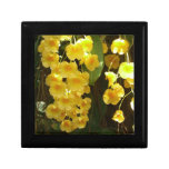 Hanging Yellow Orchids Tropical Flowers Keepsake Box