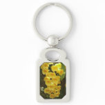 Hanging Yellow Orchids Tropical Flowers Keychain
