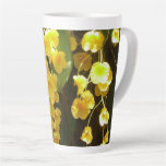 Hanging Yellow Orchids Tropical Flowers Latte Mug