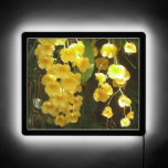 Hanging Yellow Orchids Tropical Flowers LED Sign