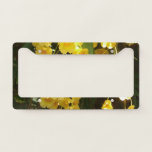 Hanging Yellow Orchids Tropical Flowers License Plate Frame