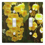 Hanging Yellow Orchids Tropical Flowers Light Switch Cover