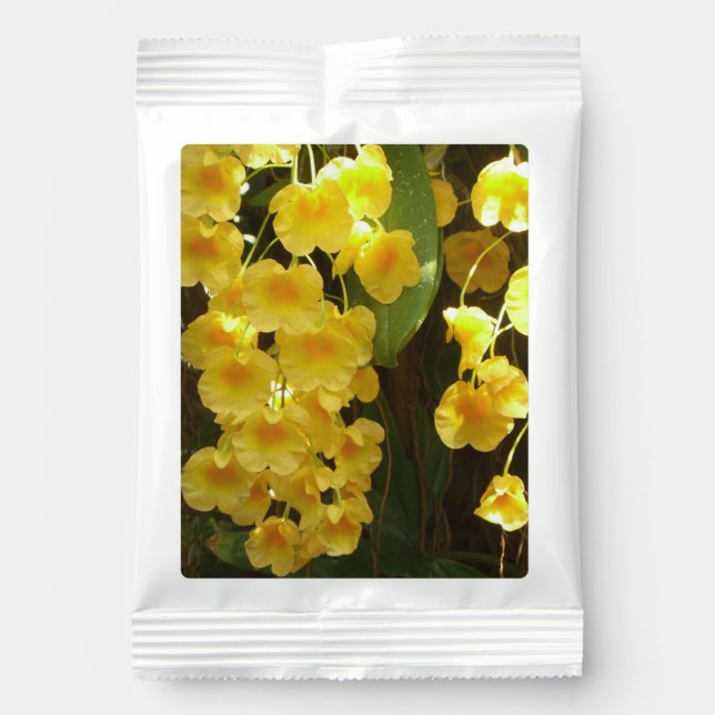 Hanging Yellow Orchids Tropical Flowers Margarita Drink Mix (Front)