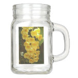 Hanging Yellow Orchids Tropical Flowers Mason Jar