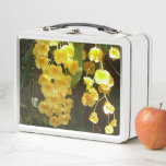 Hanging Yellow Orchids Tropical Flowers Metal Lunch Box