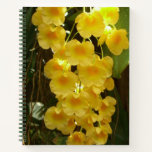 Hanging Yellow Orchids Tropical Flowers Notebook