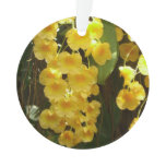Hanging Yellow Orchids Tropical Flowers Ornament