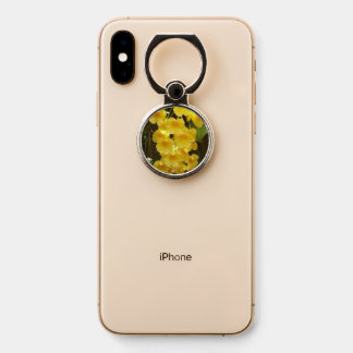 Hanging Yellow Orchids Tropical Flowers Phone Ring Stand