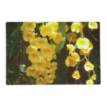 Hanging Yellow Orchids Tropical Flowers Placemat