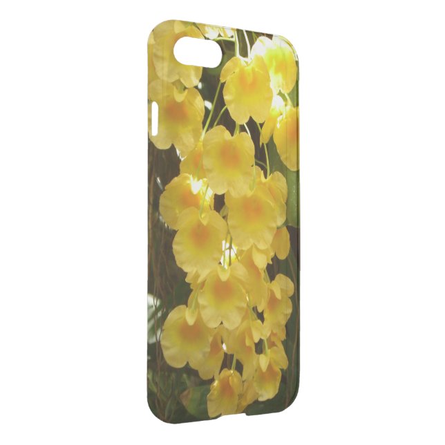 Hanging Yellow Orchids Tropical Flowers Uncommon iPhone Case (Back/Right)