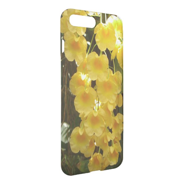 Hanging Yellow Orchids Tropical Flowers Uncommon iPhone Case (Back/Right)