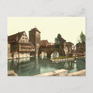 Hangman Bridge, Nuremberg, Bavaria, Germany Postcard