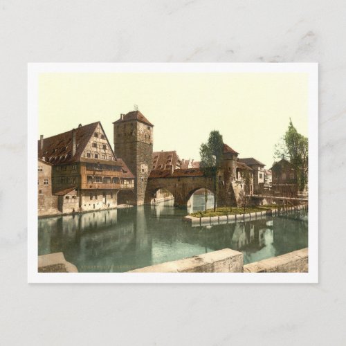 Hangman Bridge Nuremberg Bavaria Germany Postcard