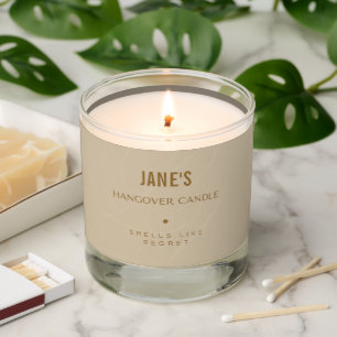 Hangover Candle, Smells Like Regret, Customizable Scented Candle
