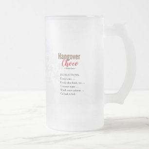 HANGOVER CHOCO matching cup santa joke