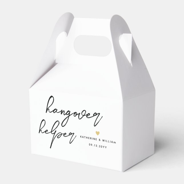  Hangover Helper Recovery Kit Favor Box (Front Side)