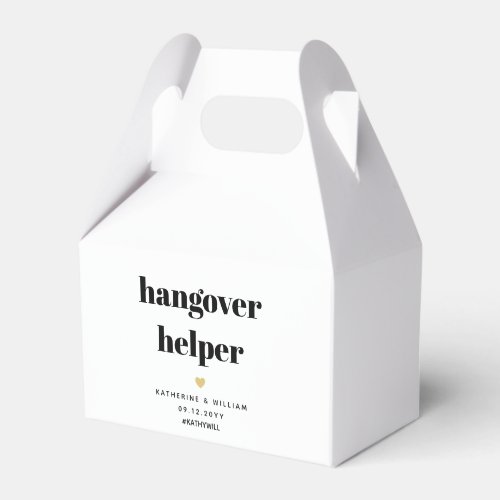  Hangover Helper Recovery Kit Favor Box