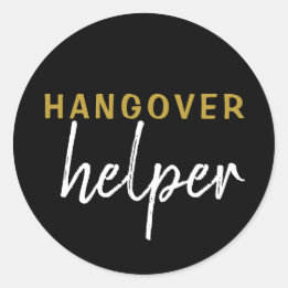 Hangover Helper Wedding Bachelorette Favor Sticker