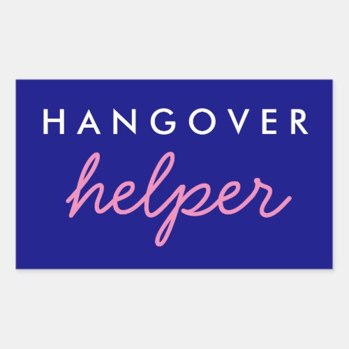Hangover Helper Wedding Bachelorette Favor Sticker