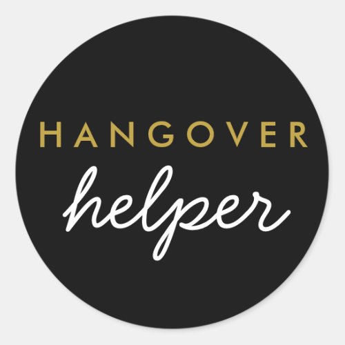 Hangover Helper Wedding Favor Sticker