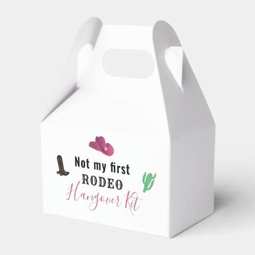 Hangover Kit Austin Texas Cowgirl Bachelorette Favor Boxes