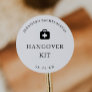 Hangover Kit Bachelorette Party Favor Classic Round Sticker