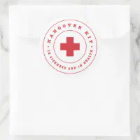 Hangover Relief Kit Personalized But Did You Die Classic Round Sticker